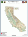 California Active Fire Map - 10/5/16