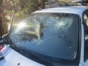 Toyota with cracked windshield