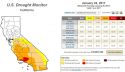 US Drought Monitor Map, Jan. 24, 2017