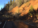 Landslide Along Cottonwood Road