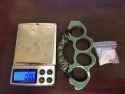 Items confiscated during Jamestown traffic stop