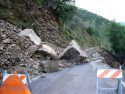 January Rockslide On Marshes Flat Road