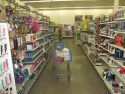 Cart left by suspects at Walmart