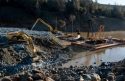 Oroville Dam spillway clean up