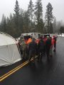 Rescue crews command post