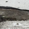 Highway 108 Sonora Pass snow and fast river