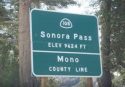 Sonora Pass Sign