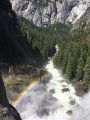 Yosemite's Mist Trail from the top of Vernal Fall