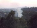 Fire burning along Apple Colony Road near Tuolumne City