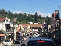 Detwiler Fire smoke seen from downtown Sonora