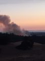 Jacksonville Fire at sunset Saturday