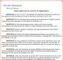 Emergency Proclimation