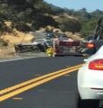 HWY4 crash west of Hunt Road