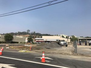 Mono Way and Greenley Road intersection construction