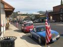 Flags Along Washington Street In Downtown Sonora