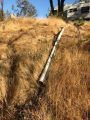 Human waste from a trailer at an eradicated marijuana grow site - S Railroad Flat Rd, Mountain Ranch
