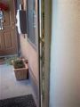 Damage to the victim's apartment door