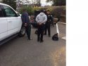 Supsects being arrested at the scene