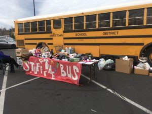 Stuff the Bus for the local homeless Dec 2017
