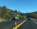 Traffic backup between Jamestown and Sonora due to Caltrans work Dec 7 2017