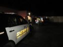 Arrest scene involving stolen vehicle