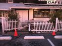 Damage to Woods Creek Cafe in Jamestown