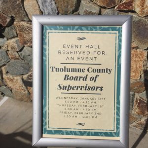 Tuolumne County Supervisors and department head's governance workshop at Rush Creek Lodge in the Groveland area