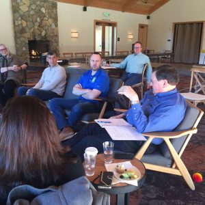 Tuolumne County Supervisors and department head's governance workshop at Rush Creek Lodge in the Groveland area