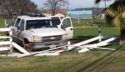 Crashed truck