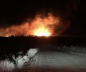 Fire Erupts Near Bishop