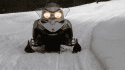 Snowmobiling by Hwy 108 in Summit Ranger District