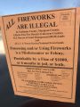 Signs About Fireworks Posted Around Tuolume County