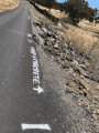 Calaveras County marked road for repair July 2018