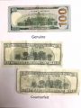 Counterfeit $100 bills