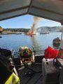 House Boat Fire On New Melones
