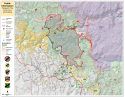 Ferguson Fire Map - Black Lines Show Containment