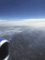 Donnell Fire from plane Dardanelles right-center, Spicer Reservoir far right