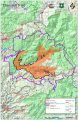 Donnell Fire map 8-22-18