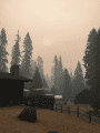 Ferguson Fire from Pinecrest-Lair of The Golden Bear-Camp Blue