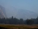 Ferguson Fire Smoke at Half Dome Aug-9-2018