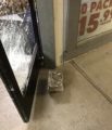 Concrete Block Thrown Throw Window