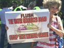 Protesters in Sacramento at Water Rally Aug 20 2018