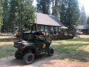 TCSO Deputies making evacuation advisories on the Donnell Fire 8-8-18