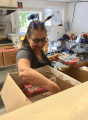 Women of the Moose member packs up food service supplies as the 40th Tuolumnr County Health Fair wraps Oct. 17 2018