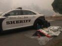Calaveras County deputy among the responders catches a quick rest in between helping the Butte County Camp Fire efforts Nov 8 2018