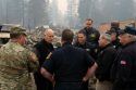 Governor Jerry Brown surveys damage of deadly Camp Fire disaster in Paradise, Calif., Nov 14 2018