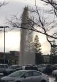 Vehicle hits fire hydrant in the Junction Shopping Center