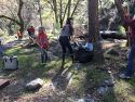 Clean up of vandalism at Riverside Day Use Area