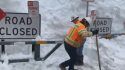 Caltrans crew opens closure gate to begin seasonal snow removal at Hwy 4 Ebbetts Pass April 9 2019