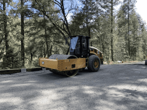 Hwy 26 roadway rebuilding operations along stretch damaged by Feb. 14 2019 storm thta closed a stretch of the route